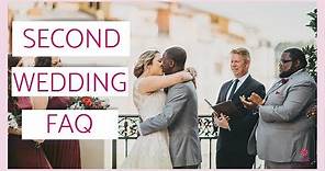 Second Wedding FAQ: Your Biggest Questions Answered!