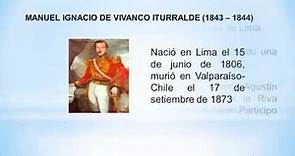 Presidentes peruanos - Ignacio De Vivanco - Presidentes del Peru