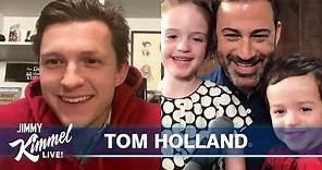 Tom Holland Surprises Billy Kimmel on 3rd Birthday