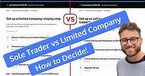 Sole Trader vs Limited Company - Watch to Help you Decide!