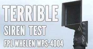 WORST Siren test EVER | FPL: Whelen WPS-4004 | Pinewood Park Ft.Pierce FL | 9/2/2021 Siren Failure