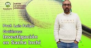 Prof. Luis Felipe Gutiérrez: Investigación en Sacha Inchi