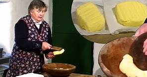 Traditional Irish Butter Making -- Making Farmhouse Butter in Ireland