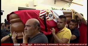 Funeral of José Antonio Reyes (Spain) - BBC News - 4th June 2019