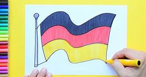 How to draw the National Flag of Germany
