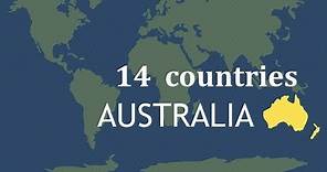 Australia Continent, 14 Countries.
