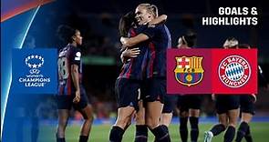 HIGHLIGHTS | FC Barcelona vs. FC Bayern Munich -- UEFA Women's Champions League 2022-23 (Español)
