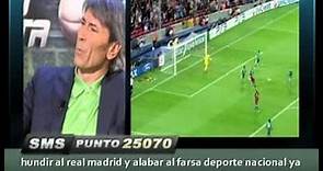 Paco Buyo, Lobo Carrasco, y el gol de Messi.