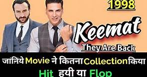 Akshay Kumar KEEMAT THEY ARE BACK 1998 Bollywood Movie LifeTime WorldWide Box Office Collection