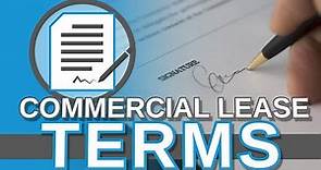 Typical Commercial Lease Terms That Everyone Should Know