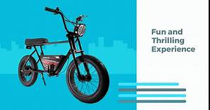 Blipper Electric Mini Bike - 250W Electric Bike for Kids Ages 13 & Up, 12.5 MPH, 12.5 Mile Range, 16in Tires, 24V 10Ah Battery