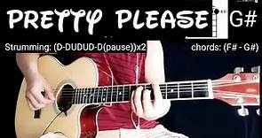 Dua Lipa - Pretty Please Guitar Cover | Guitar Chords Tutorial | normanALipetero