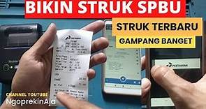 CARA MEMBUAT STRUK SPBU PERTAMINA TERBARU !!!