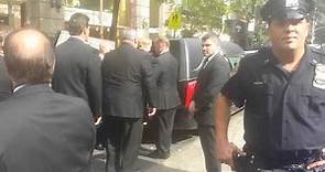 New York Post video of Joan Rivers' casket being carried into a hearse