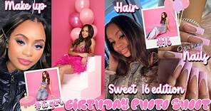 PREP W/ ME FOR MY SWEET 16 PHOTO SHOOT ✰ hair, makeup, nails, lil baby concert || Ra’Mariah Alexia