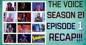 The Voice Season 21 Episode 1 Recap