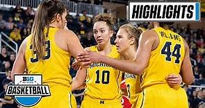 Rutgers at Michigan | Highlights | Big Ten Women's Basketball | Feb. 23, 2023