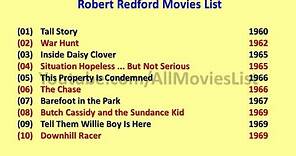 Robert Redford Movies List