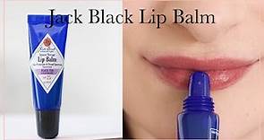 Jack Black Intense Therapy Lip Balm Wear Test Review | Lipstick A Day