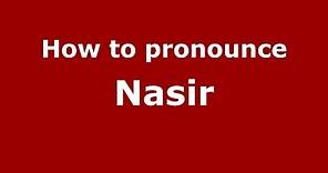 How to pronounce Nasir (Arabic/Morocco) - PronounceNames.com