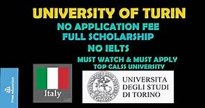 University of Turin Italy | University of Turin Application Process | Step by Step