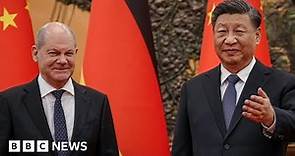 President Xi Jinping meets German Chancellor Olaf Scholz in China - BBC News