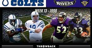 Rookie Manning Leads Colts in 1st Return Visit to Baltimore! (Colts vs. Ravens 1998, Week 13)