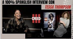 100% Spanglish Interview con Tessa Thompson.