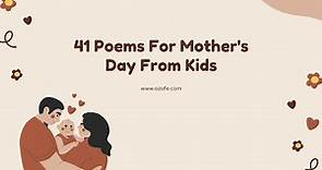 15 Poems For Mother's Day From Kids #Children