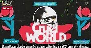 🎶 Cruel World Festival 2024 Lineup Announcement! 🌟