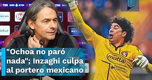 "Memo Ochoa no paró nada"; Inzaghi culpa al portero mexicano por la derrota de la Salernitana