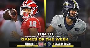 High school football: No. 1 Mater Dei at No. 9 St. John Bosco headlines MaxPreps Top 10 Games of the Week