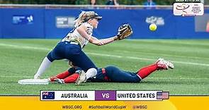 HIGHLIGHTS Australia v USA | XVII WBSC Women’s Softball World Cup - Group A