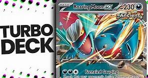 How to play the NEW TURBO ROARING MOON EX Pokémon TCG deck from Paradox Rift!