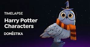 TIMELAPSE Procreate: ilustrando a Hedwig, la lechuza de Harry Potter - Sam Nassour- Domestika