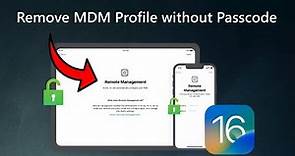 How to Remove MDM from iPad/iPhone?