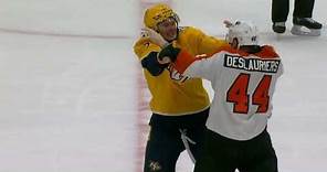 Nicolas Deslauriers Drops The Gloves With Jeremy Lauzon After Big Hit On Owen Tippett