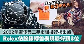 【名品攻略】2022年奢侈品二手市場排行榜出爐　Rolex佔腕錶轉售表現最好頭3位、Hermès則3甲不入！ - 香港經濟日報 - 理財 - 個人增值