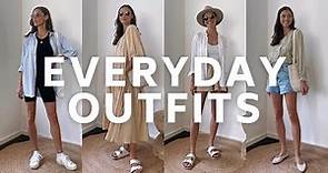 Everyday COMFORTABLE OUTFITS that I’ve been wearing on repeat! *realistic outfits*