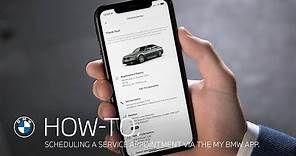 How to schedule a service appointment via the My BMW app - BMW How-To