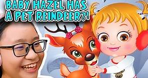 Baby Hazel Reindeer Surprise - Baby Hazel has a PET REINDEER???