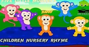 Five Little Monkeys Jumping On The Bed | Children Nursery Rhyme | Kidloland Toddler Songs for Baby