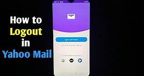 How to Logout in Yahoo Mail
