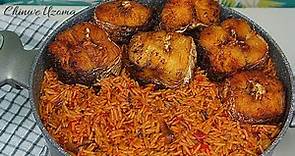 The best Jollof rice - Fish jollof rice recipe | Party Jollof rice recipe | Chinwe Uzoma