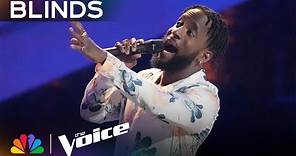 Gene Taylor Shines Bright with Four-Chair Turn Performance of "Lights" | Voice Blind Auditions | NBC