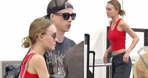Lily-Rose Depp And Boyfriend Ash Stymest Jet Out Of LAX On Romantic Spring Vacation