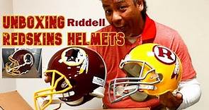 Unboxing Three, count 'em, THREE Riddell Washington Redskins Football Helmets! HTTR!