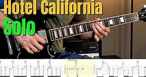 Hotel California Guitar Solo Lesson With Tabs