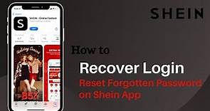 How to Recover Shein Account | Reset Forgotten Password - Shein App
