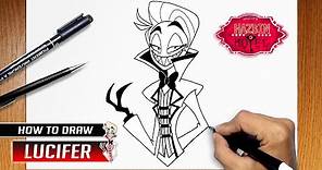 How to draw Lucifer from Hazbin Hotel